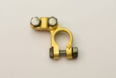 Angle Forged Brass Plate Battery Terminals Connectors